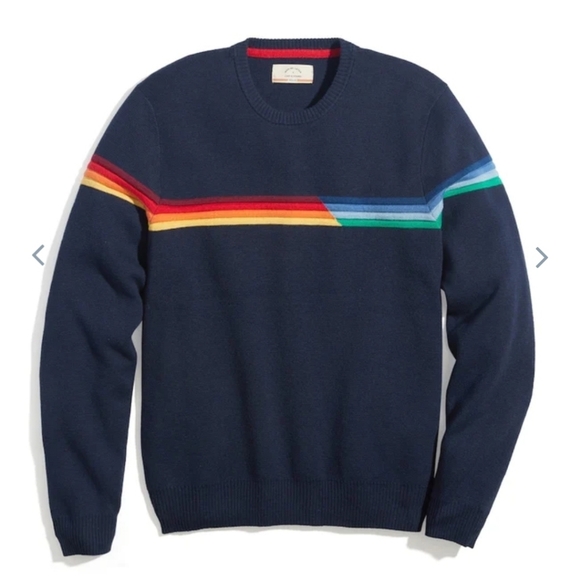 Marine Layer Other - MARINE layer ML x LF Breck Stripe Sweater in Black Iris Multi Stripe